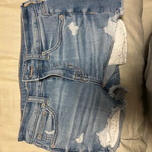 American Eagle Outfitters Light Blue Jean Shorts